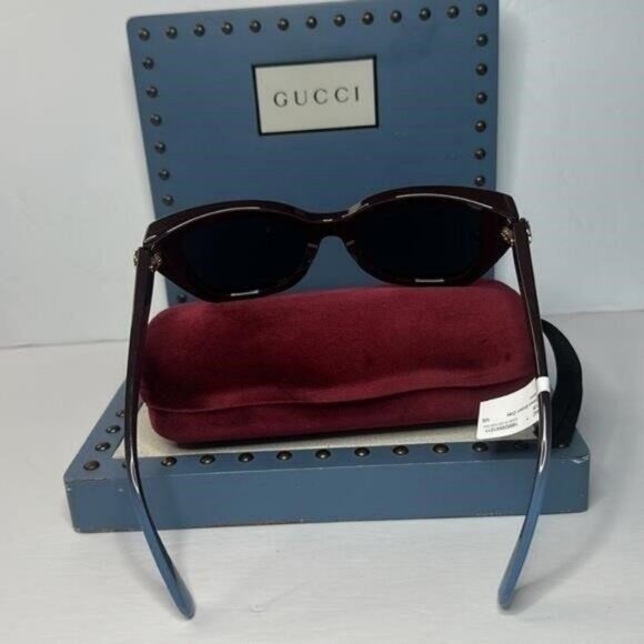 New - Gucci Sunglasses Women's GG0921S 004 Brown /Grey  55-19-145mm","descriptio - Picture 3 of 12